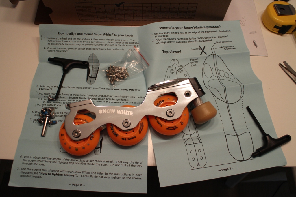 Taitorullaluistimen asennussarja